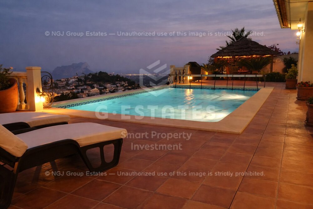 Elite Sea View Villa with Unmatched Panoramas in Prime Moraira Location